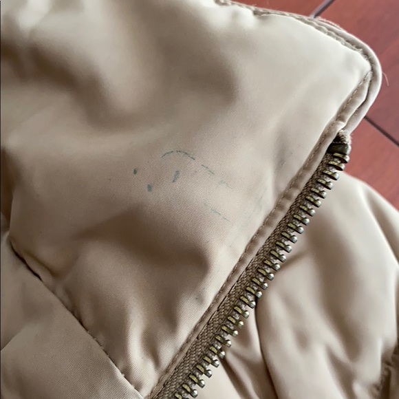 Zara Basic Tan Cinched Waist Puffer Jacket - Picture 5 of 6
